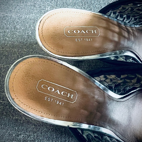 Vintage Coach Leather High Heels Size 10B - Picture 12 of 12